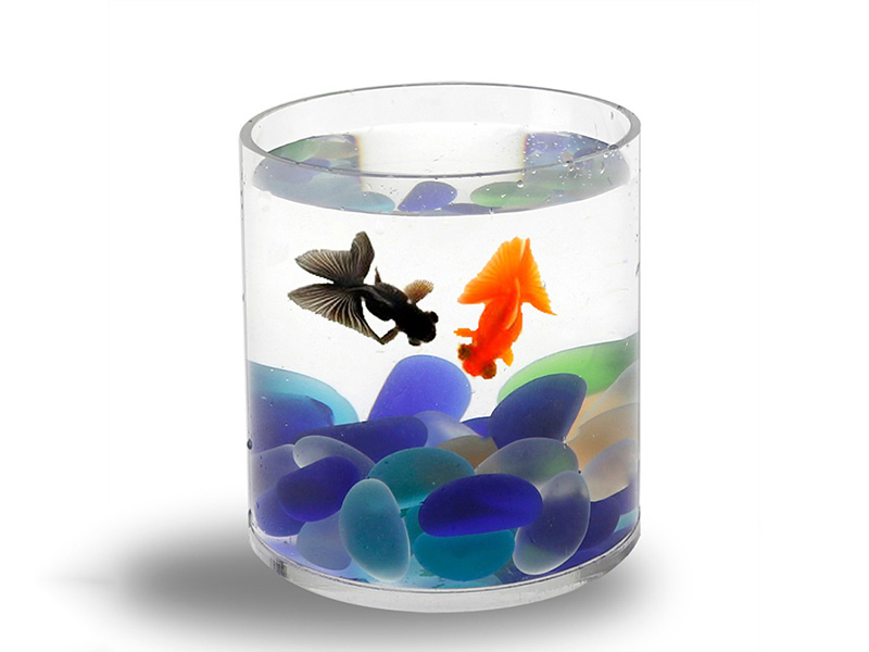 圓形魚缸廠家定制圓柱型水族箱