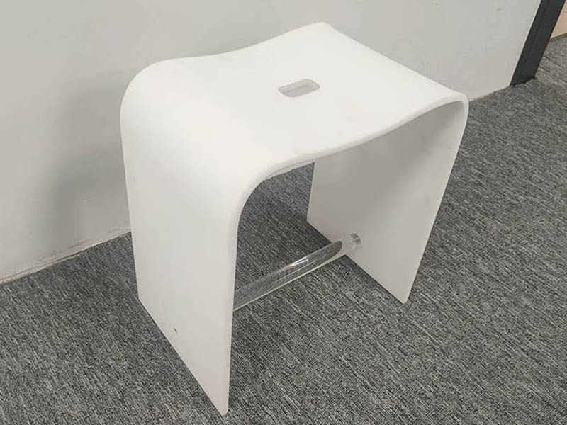 白色亞克力沐浴凳子定制